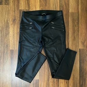 Express faux leather legging